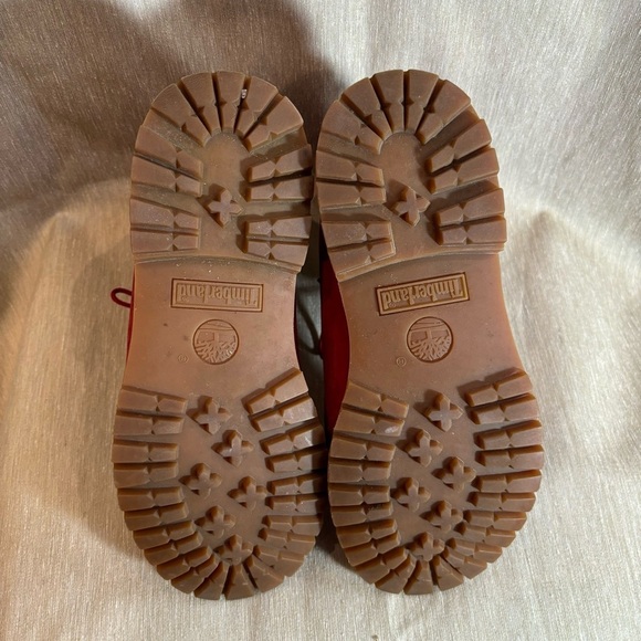 TIMBERLAND Sz 8 Limited Edition Leather 6” Shaft Lace Up Rubber Sole Boots - Picture 7 of 11